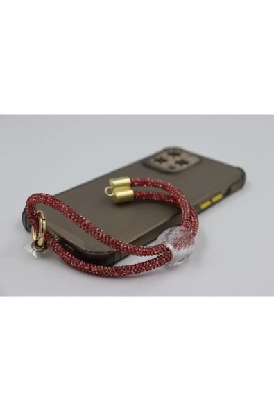 Taşlı Her Telefona Ayarlanabilir Ölçüde Her Telefona Uyumlu Bileklik Askısı - 12