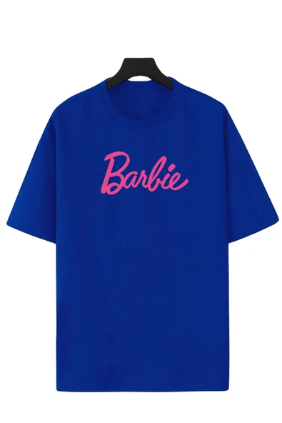Barbie Baskılı 2'li Paket Kadın Oversize Tshirt - Resim 2