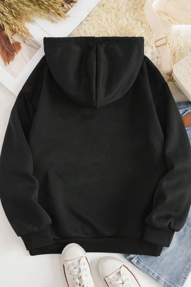 Unisex Oversize BARBIE Baskılı Sweatshirt - Resim 2