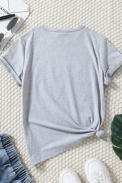 Unisex Uykucu Panda Baskılı Tasarım Tshirt - Resim 12