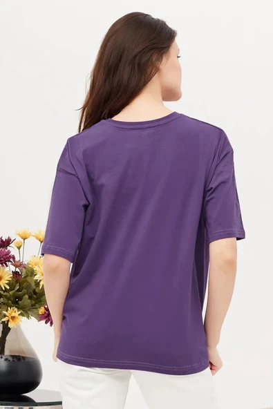 Unisex Make Up Siluet Baskılı Tasarım Tshirt - Resim 5