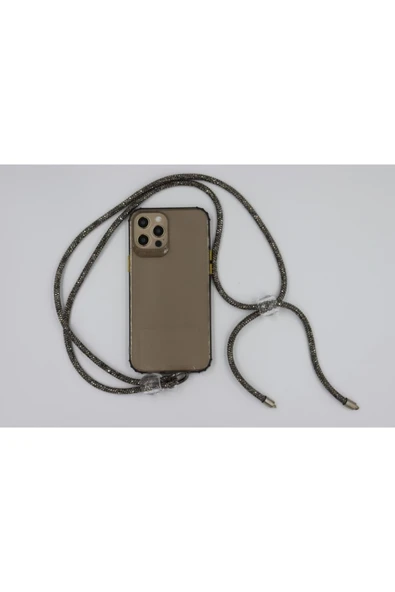 Taşlı Her Telefona Ayarlanabilir Ölçüde Her Telefona Uyumlu Boyunluk Askısı - Resim 8