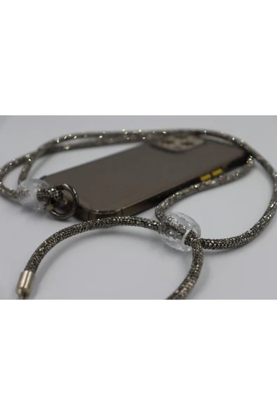Taşlı Her Telefona Ayarlanabilir Ölçüde Her Telefona Uyumlu Boyunluk Askısı - Resim 9