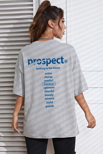 Unisex Prospect Baskılı Tasarım Tshirt - Resim 3