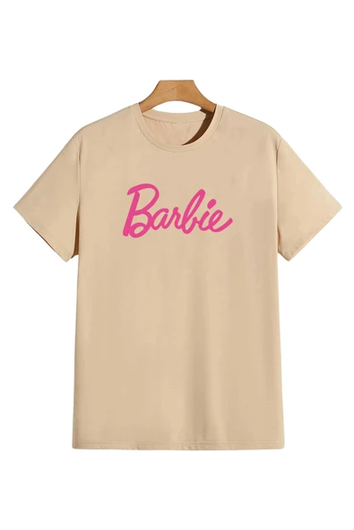 Barbie Baskılı 2'li Paket Kadın Oversize Tshirt - Resim 4