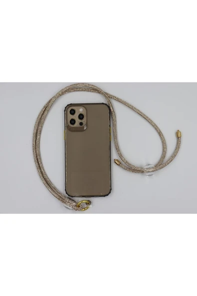 Taşlı Her Telefona Ayarlanabilir Ölçüde Her Telefona Uyumlu Boyunluk Askısı - Resim 5