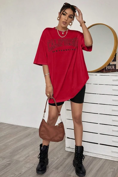 Unisex California West Coast Baskılı Tasarım Tshirt