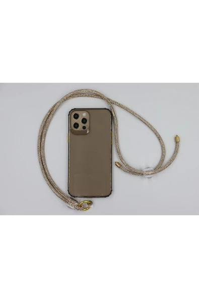 Taşlı Her Telefona Ayarlanabilir Ölçüde Her Telefona Uyumlu Boyunluk Askısı - Resim 4