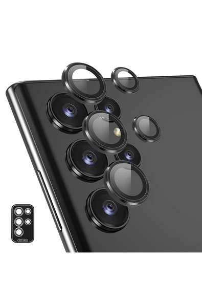 Galaxy S23 Ultra Uyumlu 5 Parça Kamera Lens Koruyucu Cam Kamera Koruma Kılıf