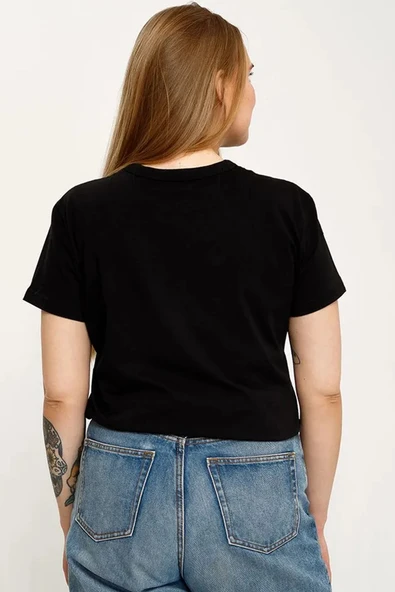 Unisex Kedi Baskılı Oversize Tshirt - 8