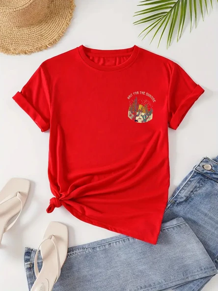 Unisex Arizona Baskılı Oversize Tshirt - Resim 4