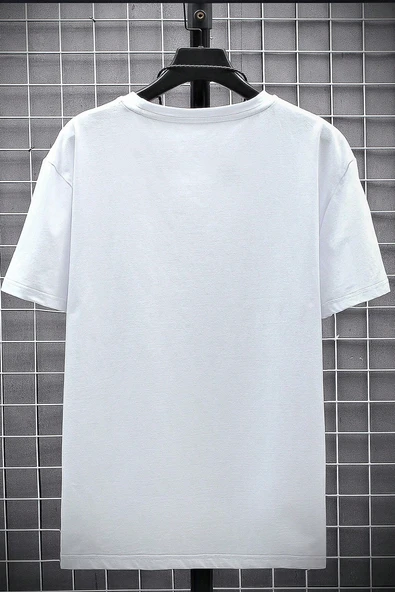 Erkek Milano Baskılı Oversize Tshirt - 6