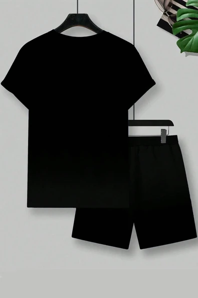 Unisex California Baskılı Şort Takım - Resim 3