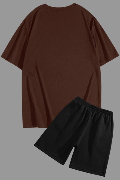Unisex Sunshine Baskılı Şort Takım - 6