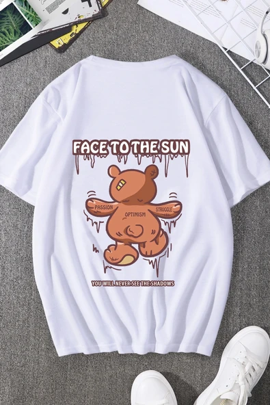 Unisex The Sun Tasarım Tshirt - 12