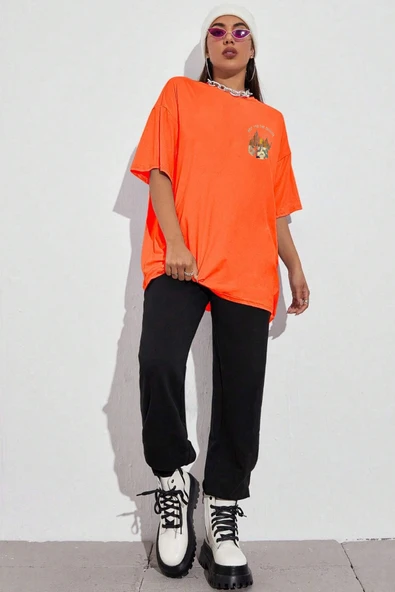 Unisex Arizona Baskılı Oversize Tshirt - Resim 2