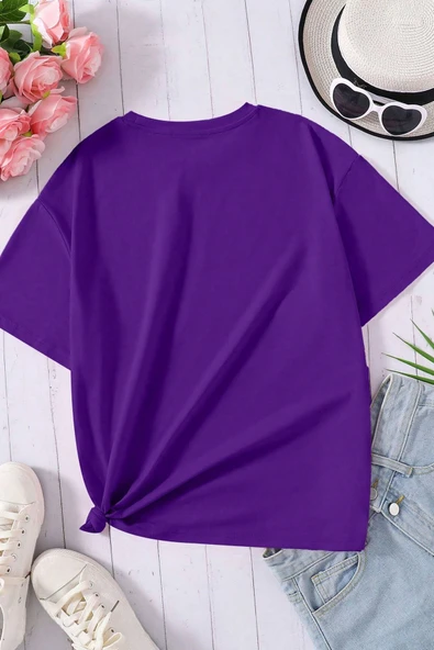 Unisex Hearts Baskılı Tasarım Tshirt - Resim 11