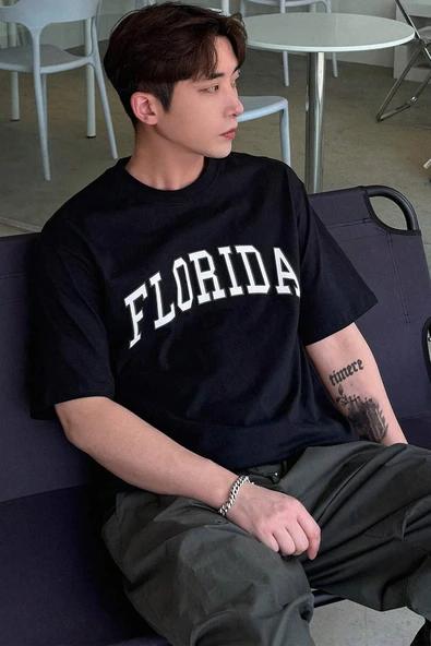 Unisex Florida Baskılı Tasarım Tshirt