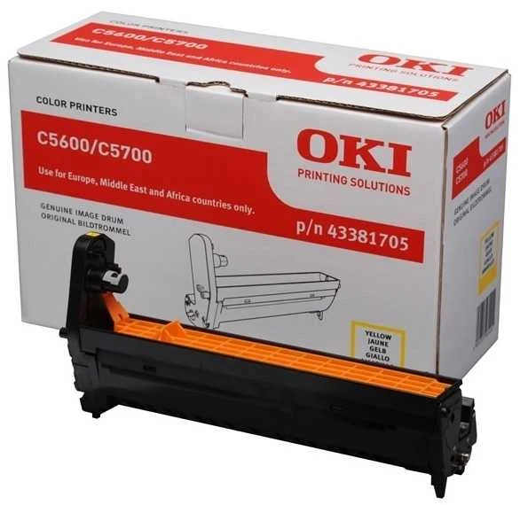Oki C5600 (43381705) Sarı Orjinal Drum Ünitesi