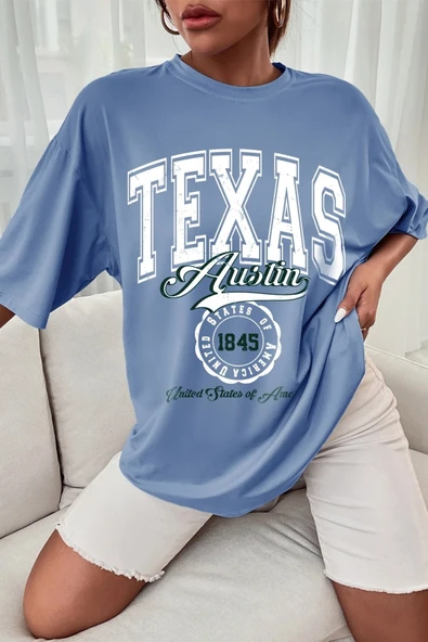 Unisex Texas Tasarım Tshirt - Resim 5