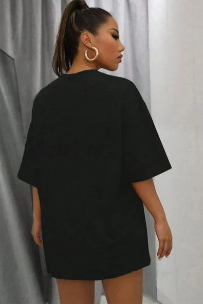 Unisex Talk is Cheap Baskılı Oversize Tshirt - 4
