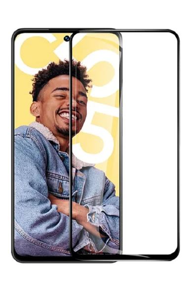 Realme C55 Uyumlu Tam Kapatan Şeffaf Esnek Seramik Kırılmaz Nano Cam Ekran Koruyucu ürün görseli