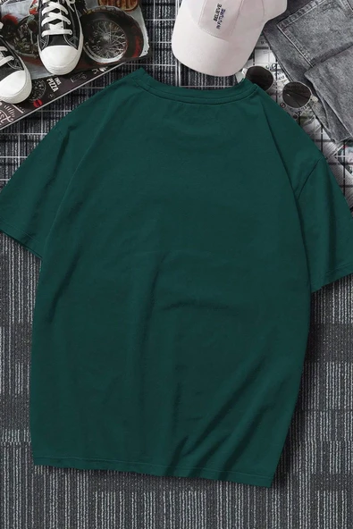 Erkek Boğa Silüet Baskılı Oversize Tshirt - 9