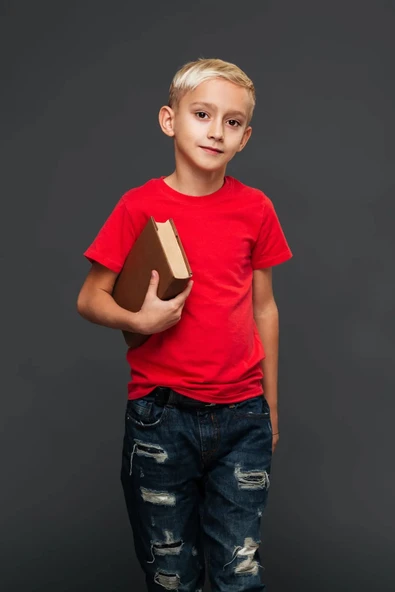Çocuk 2'li Pamuklu Rahat Kalıp Tshirt - 3