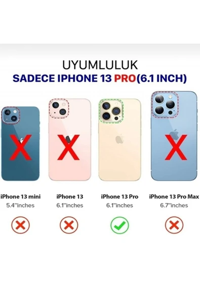 Iphone 13 Pro Uyumlu Case Pro Rende Magsafe Destekli Kılıf - Resim 3