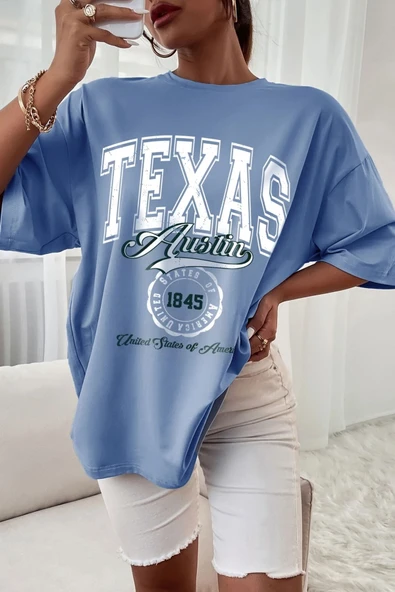 Unisex Texas Tasarım Tshirt - Resim 3