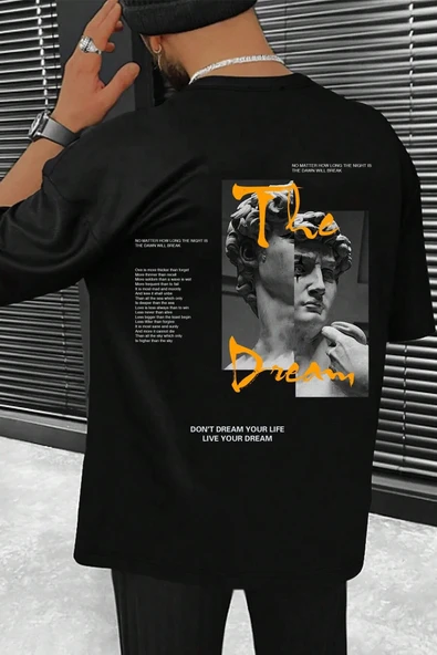 Unisex The Dream Baskılı Tasarım Tshirt - 9
