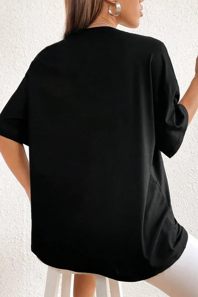 Unisex Another Monday Baskılı Oversize Tshirt - Resim 8