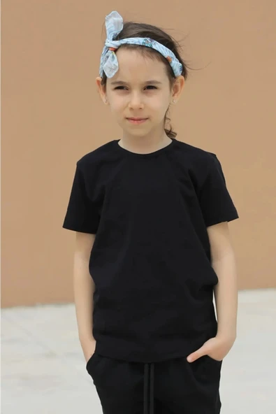 Çocuk 2'li Pamuklu Rahat Kalıp Tshirt - 10