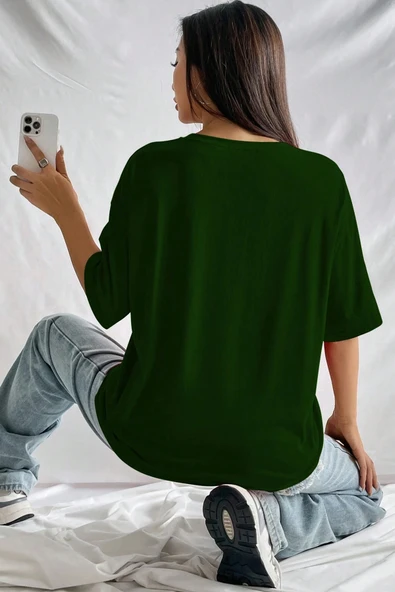 Unisex Baseball Baskılı Oversize Tshirt - Resim 10