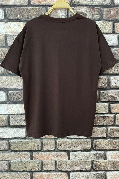 Erkek Belive in Yourself Baskılı Oversize Tshirt - Resim 9