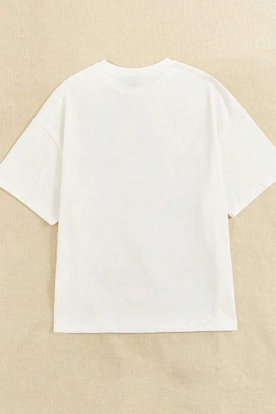 Unisex Frank Active Power Baskılı Oversize Tshirt - 3