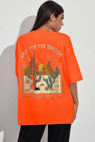 Unisex Arizona Baskılı Oversize Tshirt ürün görseli