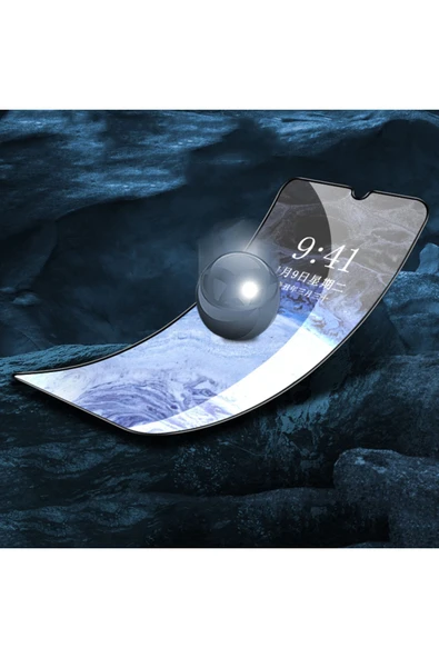 Samsung Galaxy S20 FE Uyumlu Tam Kapatan Şeffaf Esnek Seramik Kırılmaz Nano Cam Ekran Koruyucu - Resim 3