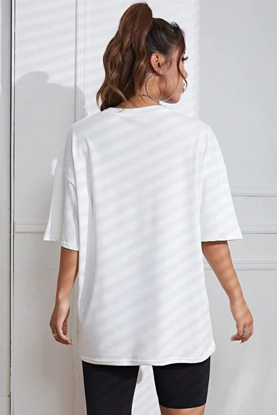 Unisex Special Agent Baskılı Oversize Tshirt - 6