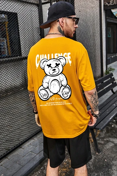 Unisex Challenge Baskılı Şort Takım - Resim 4