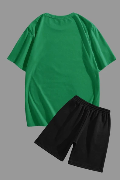 Unisex Sunshine Baskılı Şort Takım - 2