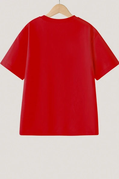 Unisex Serendipity Baskılı Oversize Tshirt - Resim 4