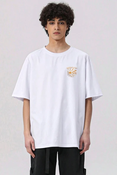 Unisex Sırt Baskılı Arizona Oversize Tshirt - Resim 8