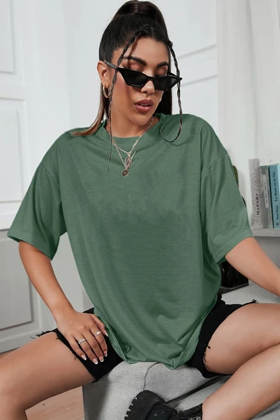 California Baskılı Unisex Oversize Tshirt - 11
