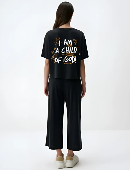 Unisex Of God Baskılı Tasarım Tshirt