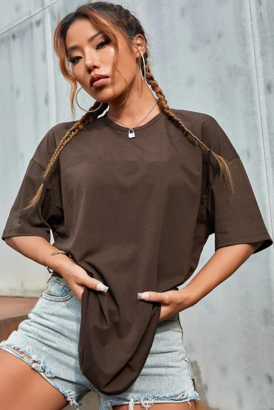California Baskılı Unisex Oversize Tshirt - 4