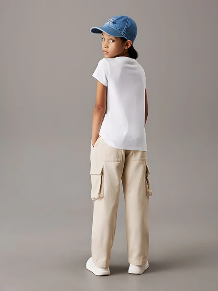 Çocuk YazılıKalp baskılı Pamuklu Tshirt - Resim 2