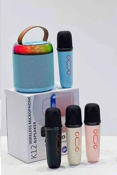 K12 Kablosuz Karaoke Mikrofon Taşınabılır Bluetooth - 2