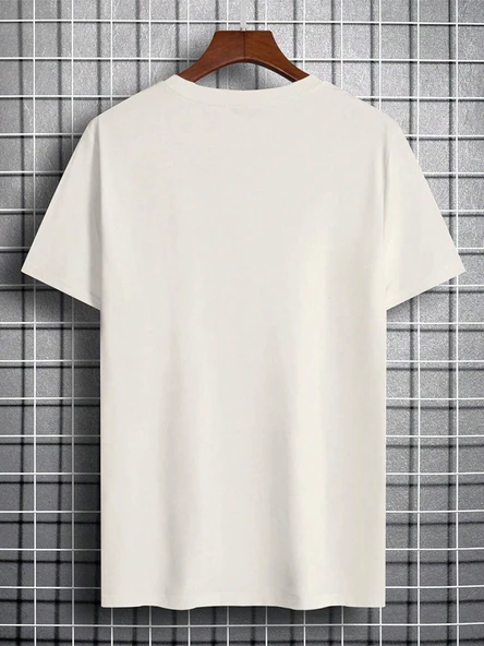Unisex Kırık Kalp bardak Baskılı Oversize Tshirt - 12