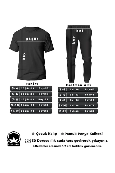 Unisex Nope Not Today Baskılı Eşofman Takımı - Resim 3